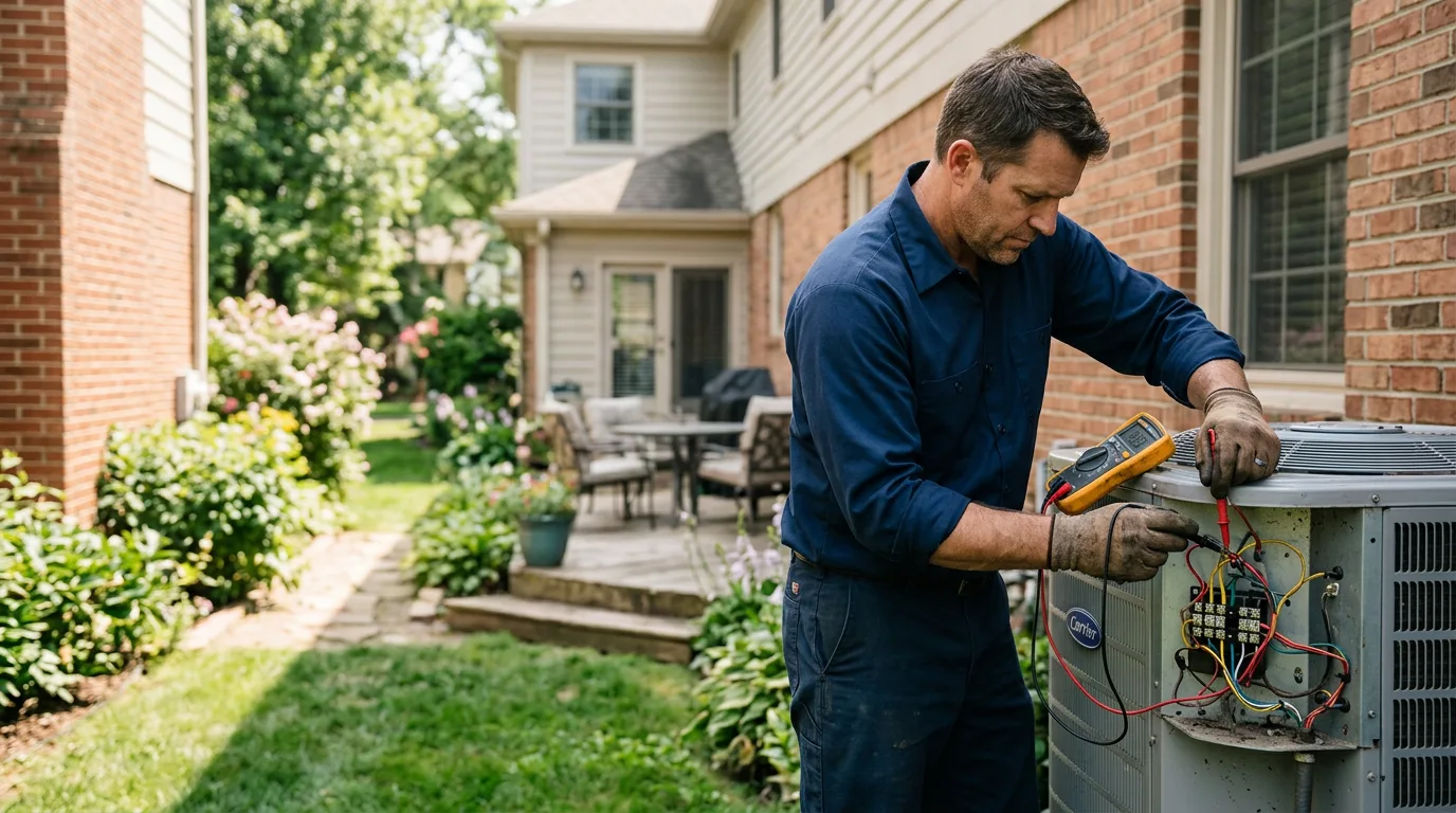 HVAC technician working near Deerfield Beach, FL